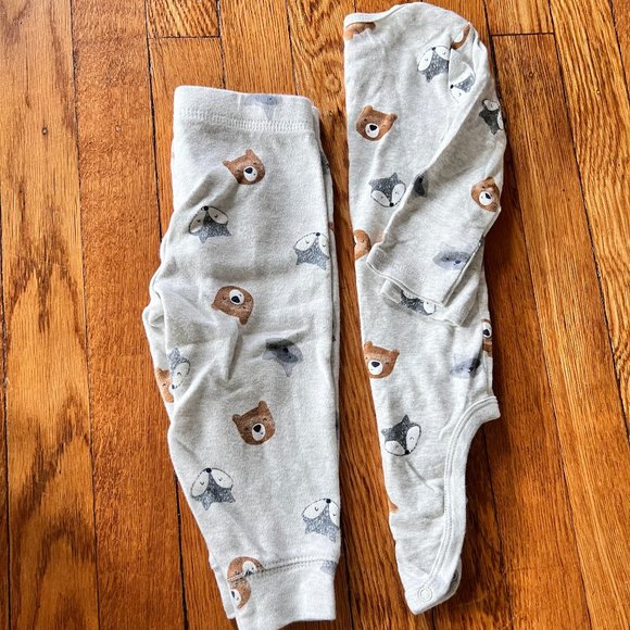 Bear & Raccoon long-sleeve and pants set - 12M, Just One You - Picture 4 of 4